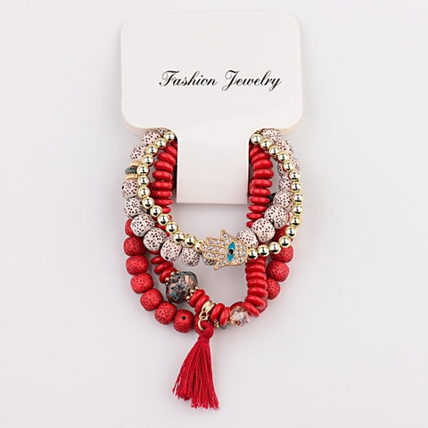 Astounding Bohemian Beads & Stone Bracelets