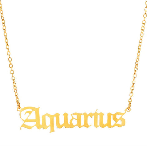 Stunning Zodiac Pendant Necklace - Excellent for any outfit